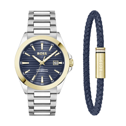 BOSS Strike Watch & Bracelet Gift Set