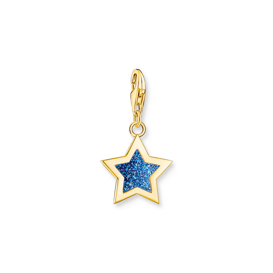 Thomas Sabo Gold and Blue Star Charm