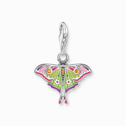 Thomas Sabo Silver Multi-coloured Moth Charm