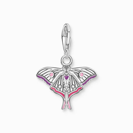 Thomas Sabo Silver Multi-coloured Moth Charm