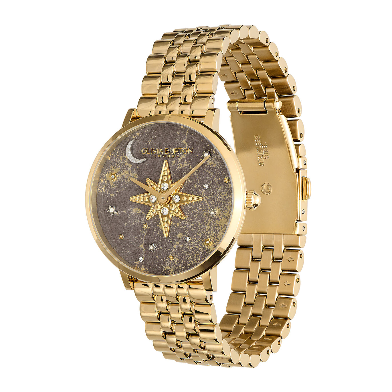 Olivia Burton 35mm Gold Celestial Bracelet Watch