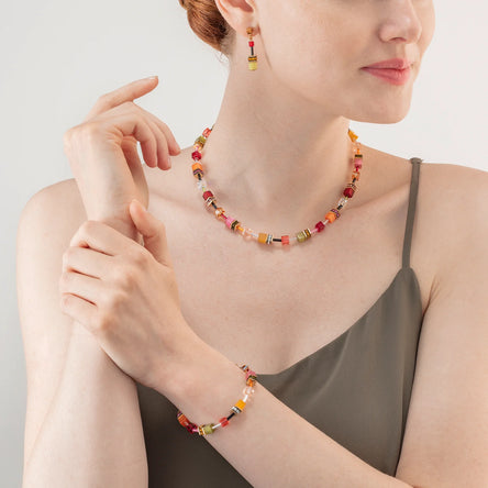 Coeur De Lion GeoCUBE® Multicolour Indian Summer Necklace