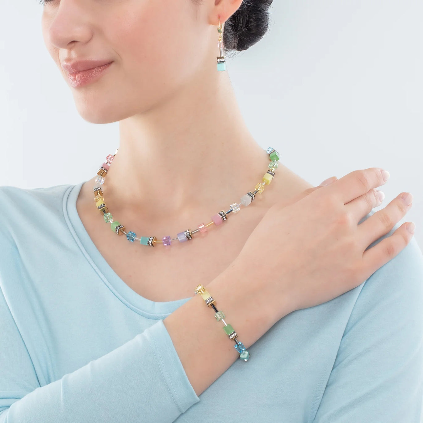 Coeur De Lion GeoCUBE Iconic Gentle Multicolour Bracelet