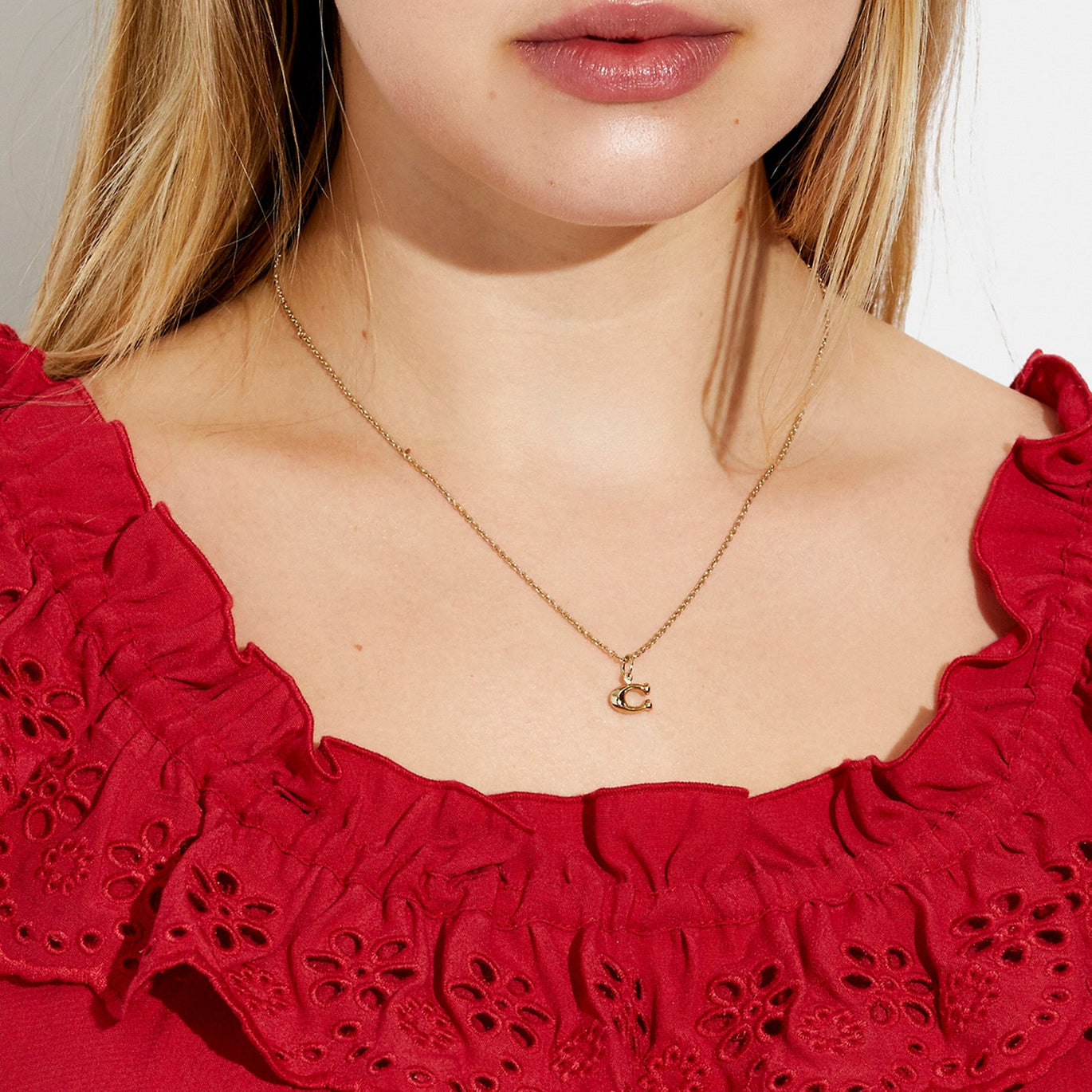 COACH Signature C Starter Necklace