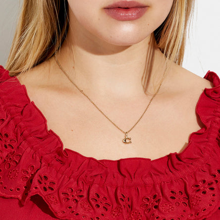 COACH Signature C Starter Necklace