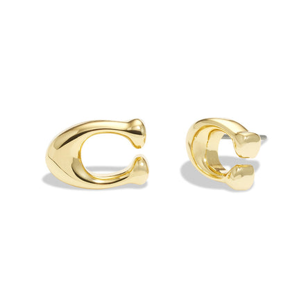 COACH Signature C Stud Earrings