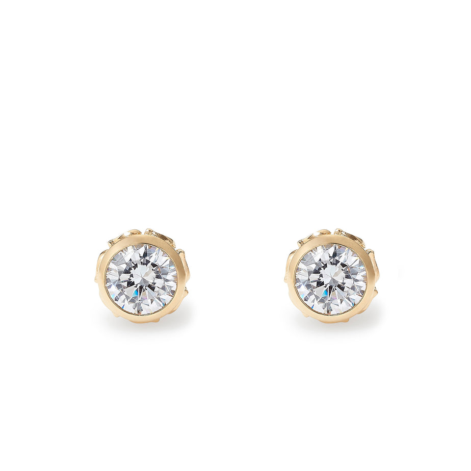 COACH Signature Crystal Stud Earrings