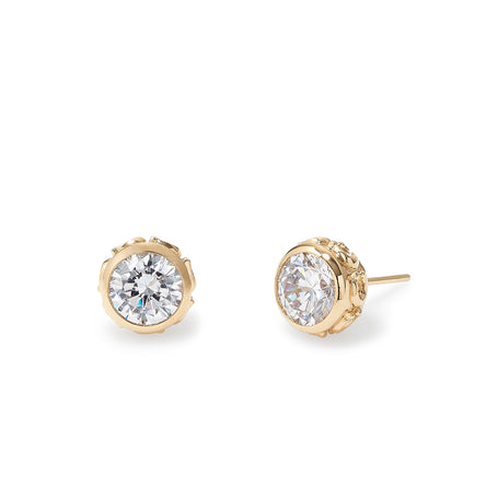 COACH Signature Crystal Stud Earrings