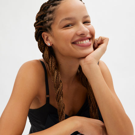 COACH Signature Crystal Stud Earrings