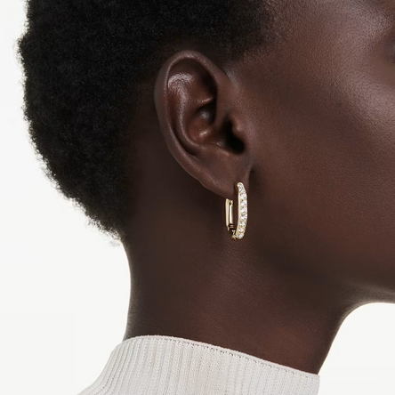 Swarovski Dextera Gold Hoop Earrings