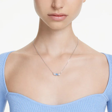 Swarovski Mesmera Necklace with Blue Stone