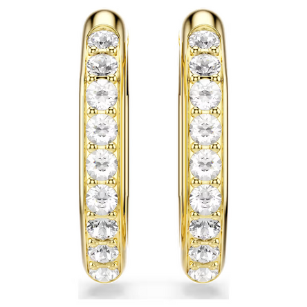 Swarovski Dextera Gold Hoop Earrings