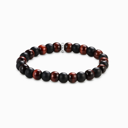Thomas Sabo Obsidian and Red Tiger's Eye Bracelet
