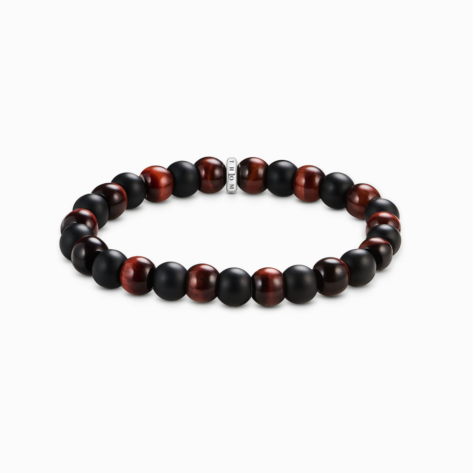 Thomas Sabo Obsidian and Red Tiger's Eye Bracelet