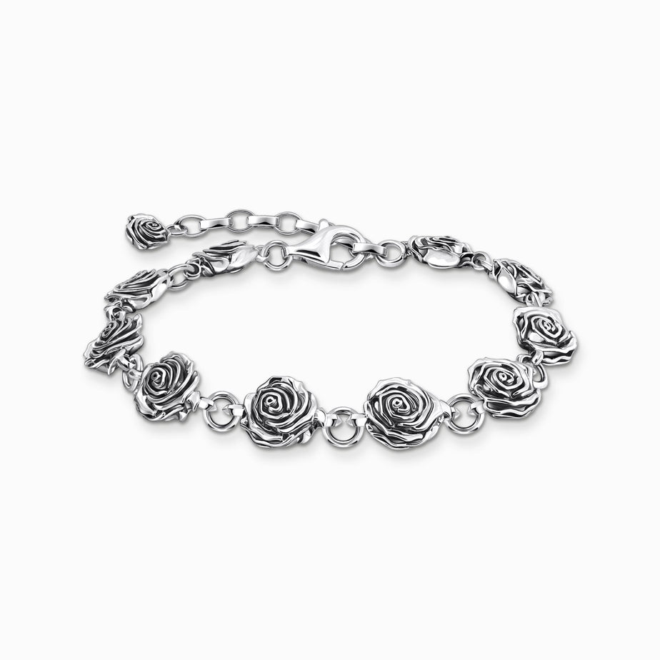Thomas Sabo Silver Midnight Rose Bracelet