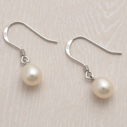 Jersey Pearl Hook Freshwater Pearl Earrings