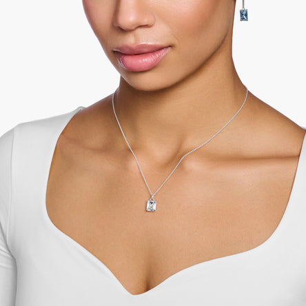 Thomas Sabo Silver Necklace with White Stone