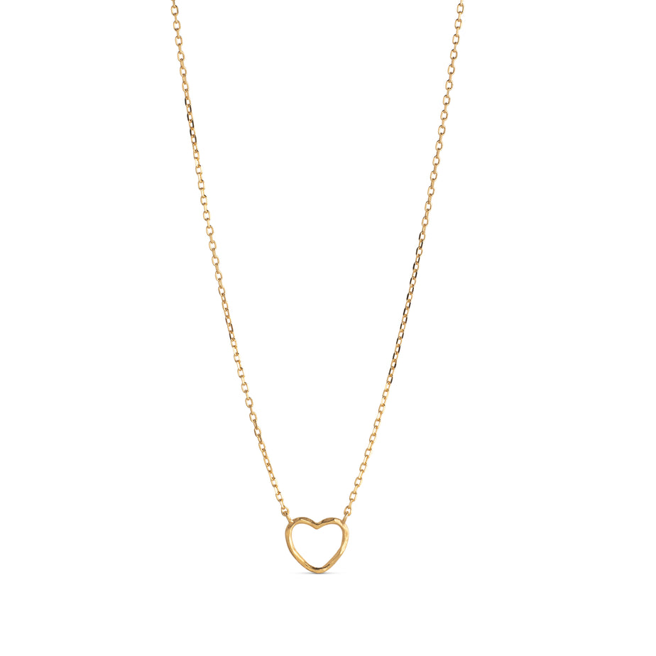 Enamel Copenhagen Gold Organic Heart Necklace