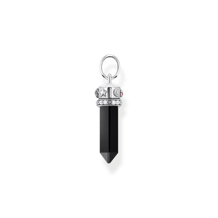 Thomas Sabo Silver Onyx Hexagon Pendant