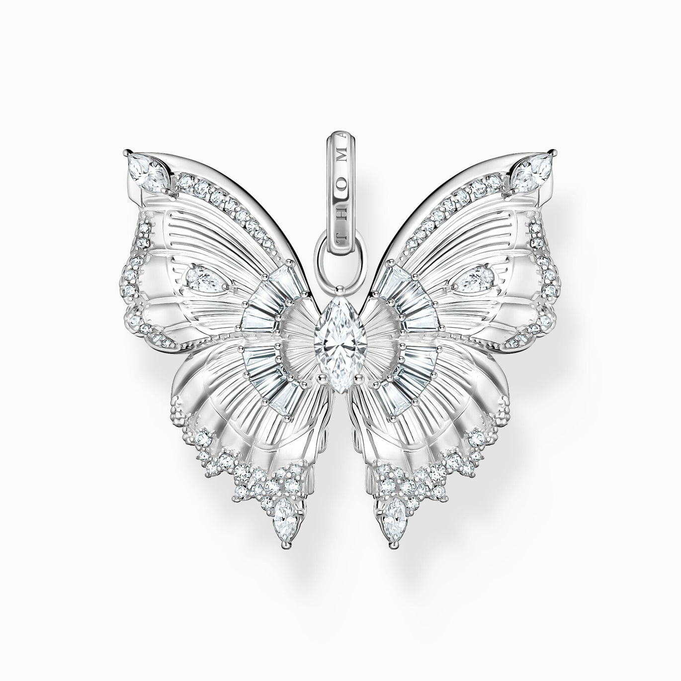 Thomas Sabo Silver Butterfly Paradise Pendant with stones