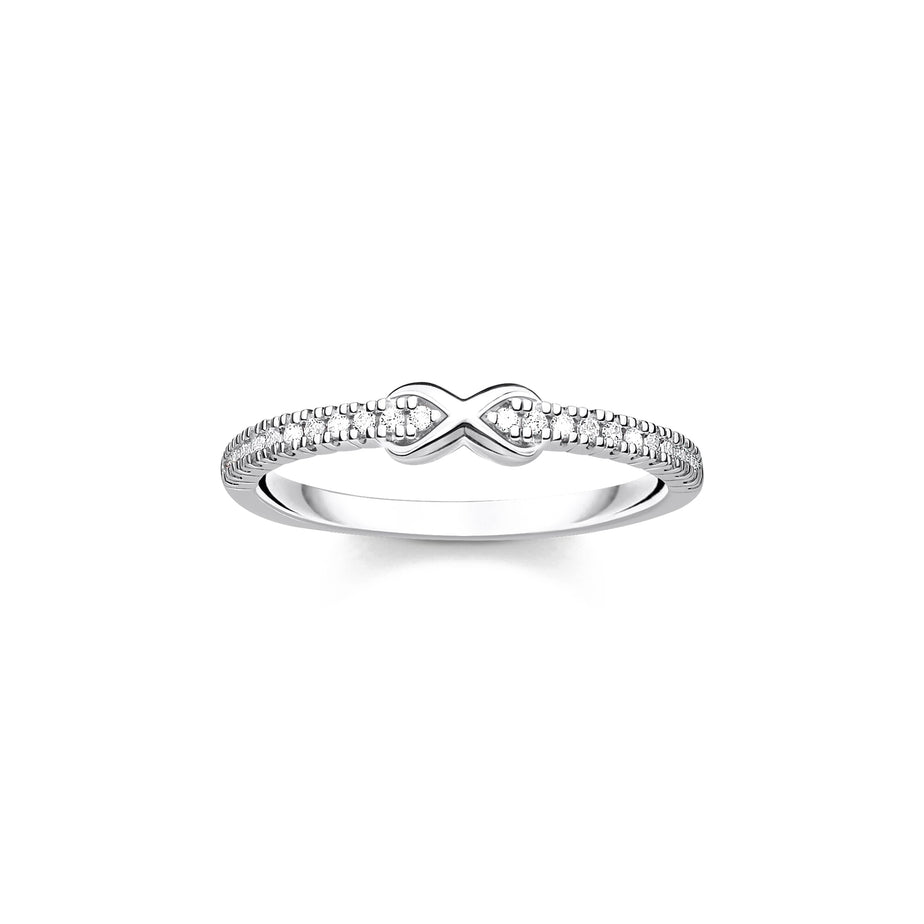 Thomas Sabo Ring Infinity With White Stones Silver