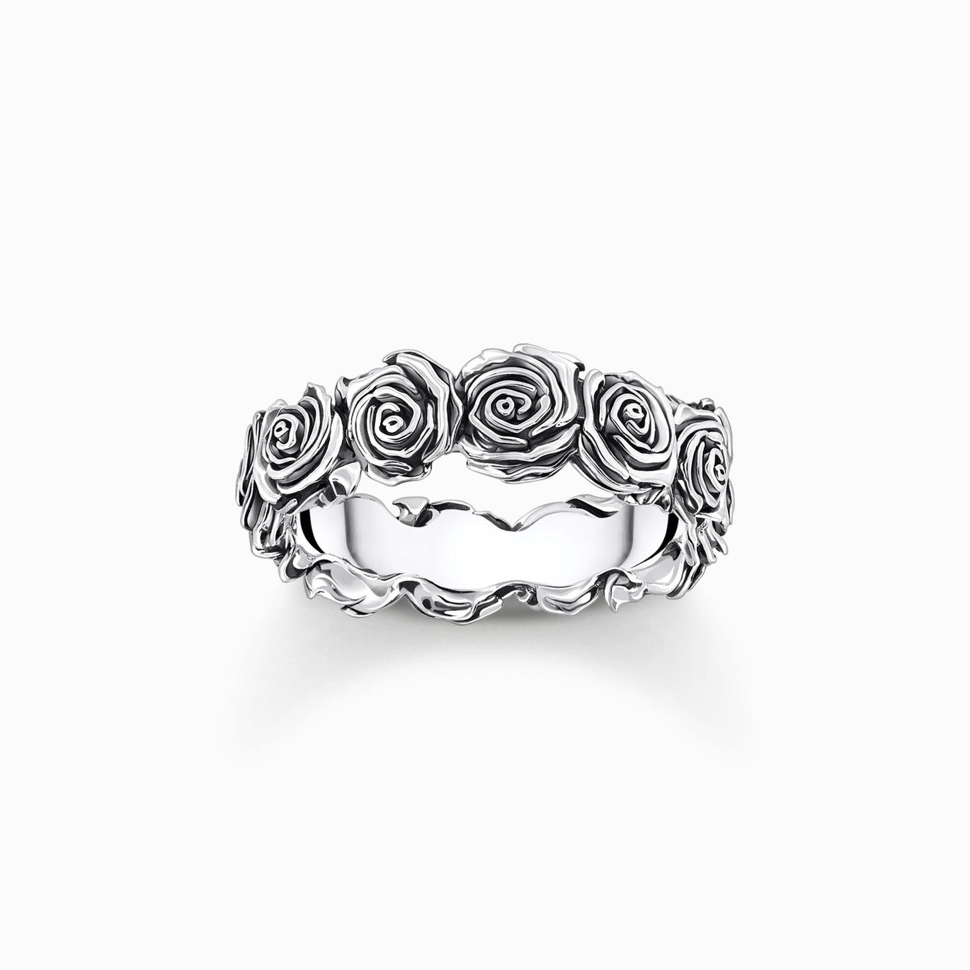 Thomas Sabo Silver Midnight Rose Ring