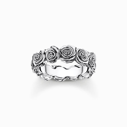 Thomas Sabo Silver Midnight Rose Ring