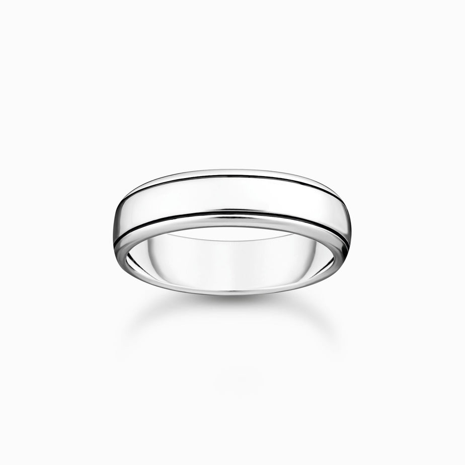 Thomas Sabo Silver Ring with Lines