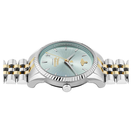 Vivienne Westwood Seymour Blue Face Ladies Two Tone Bracelet Watch