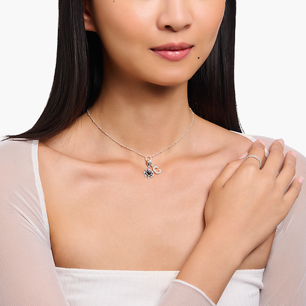 Thomas Sabo Silver Member Charm Necklace with Charmista Pendant