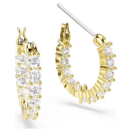 Swarovski Matrix Vittore Gold Hoop Earrings