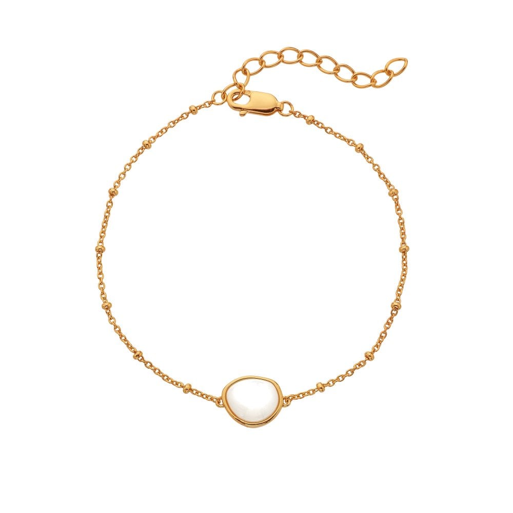 Hot Diamonds X Golden Edit Calm Bracelet Gold Plated