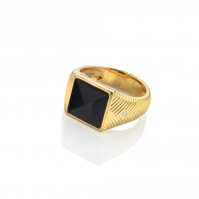 Signet ring deals black stone