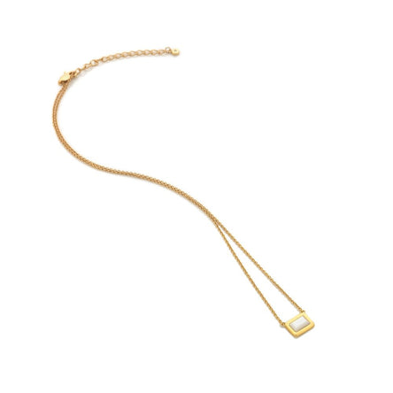 HD X GEM Rectangle Necklace - Mother of Pearl