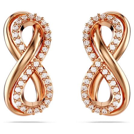 Swarovski Hyperbola Stud Earrings Rose Gold
