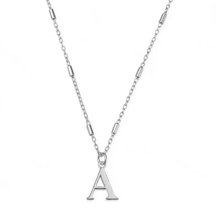 ChloBo Silver M Initial Necklace