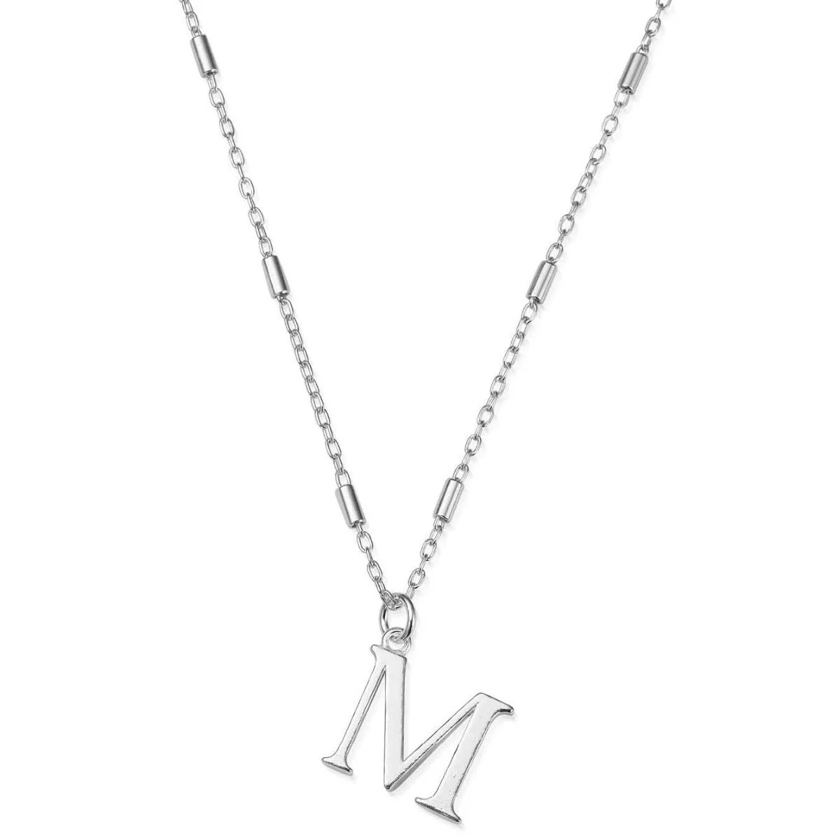 ChloBo Silver M Initial Necklace