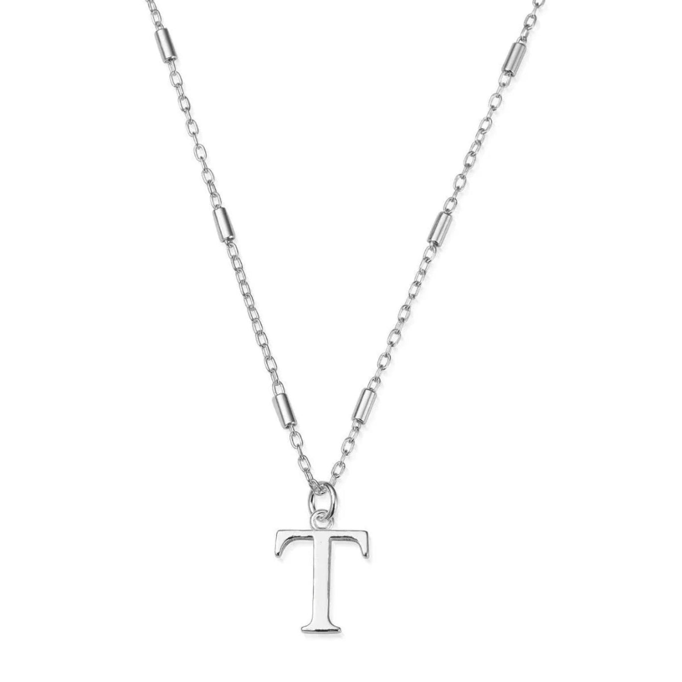 ChloBo Silver T Initial Necklace