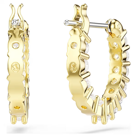 Swarovski Matrix Vittore Gold Hoop Earrings