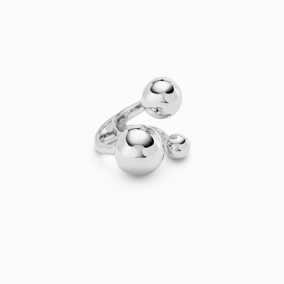Uno De 50 Three Bubble Silver Ring