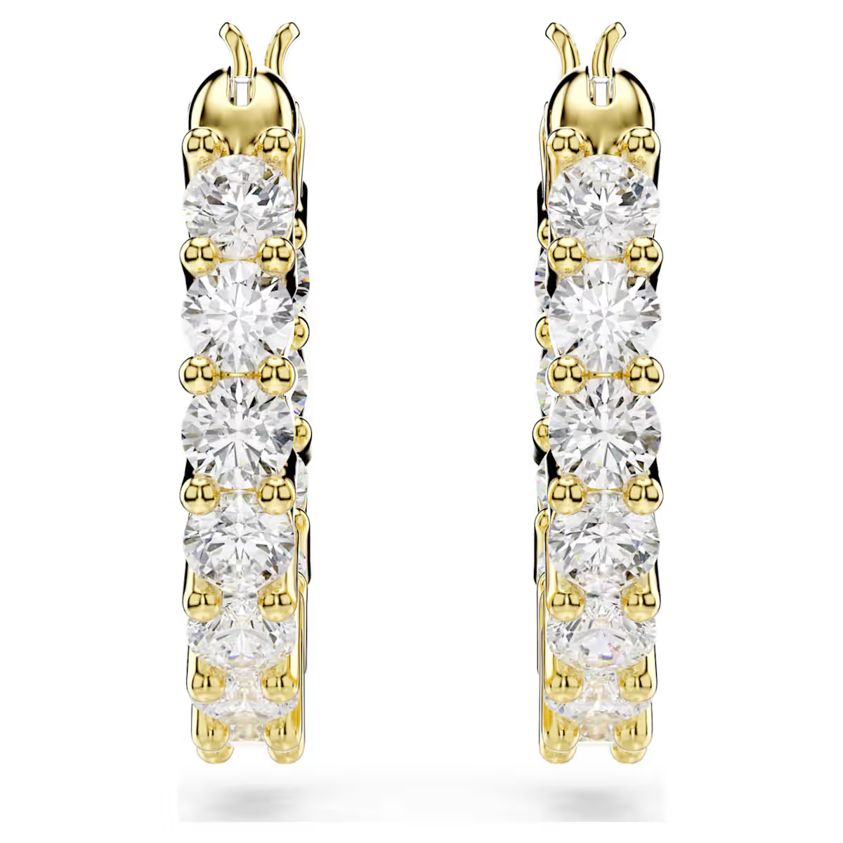 Swarovski Matrix Vittore Gold Hoop Earrings