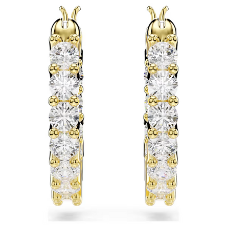Swarovski Matrix Vittore Gold Hoop Earrings