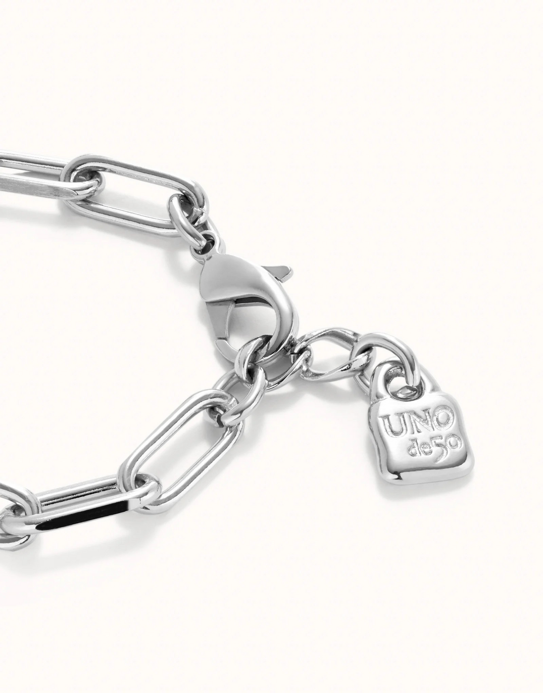 Uno De 50 Silver Link Bracelet