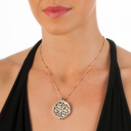 Hot Diamonds Rose Gold Plated Intermittent Bead chain