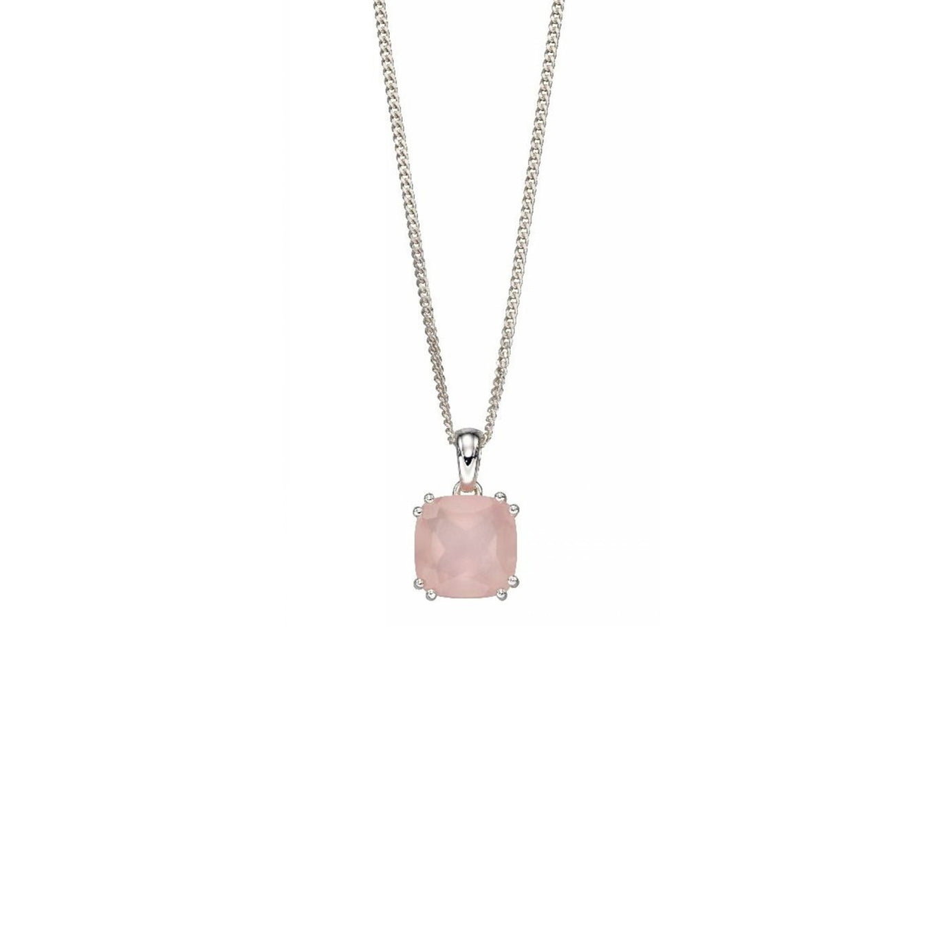 Rose Quartz Cushion Pendant