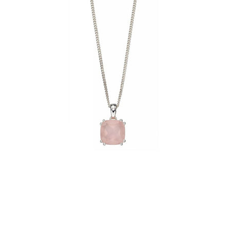 Rose Quartz Cushion Pendant