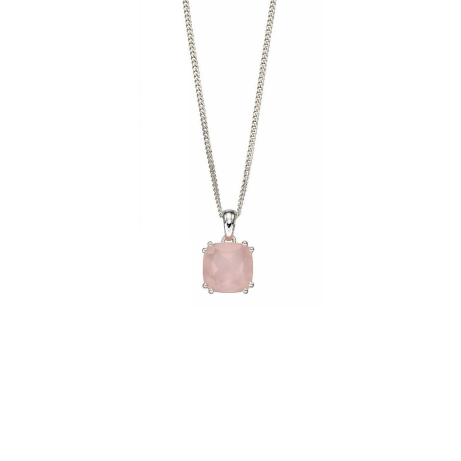 Rose Quartz Cushion Pendant