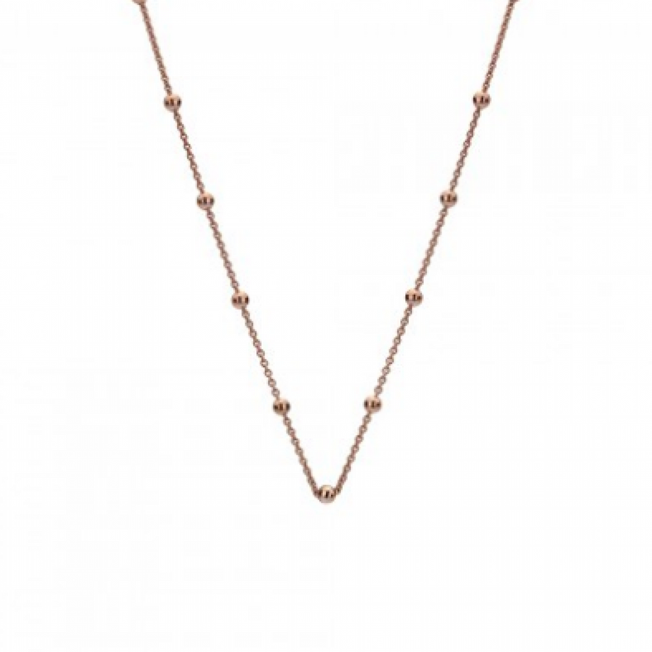 Emozioni/ Anaís Rose Gold Plated Intermittent Bead chain