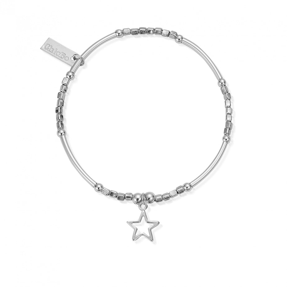 ChloBo Mini Noodle Cube Small Open Star Bracelet