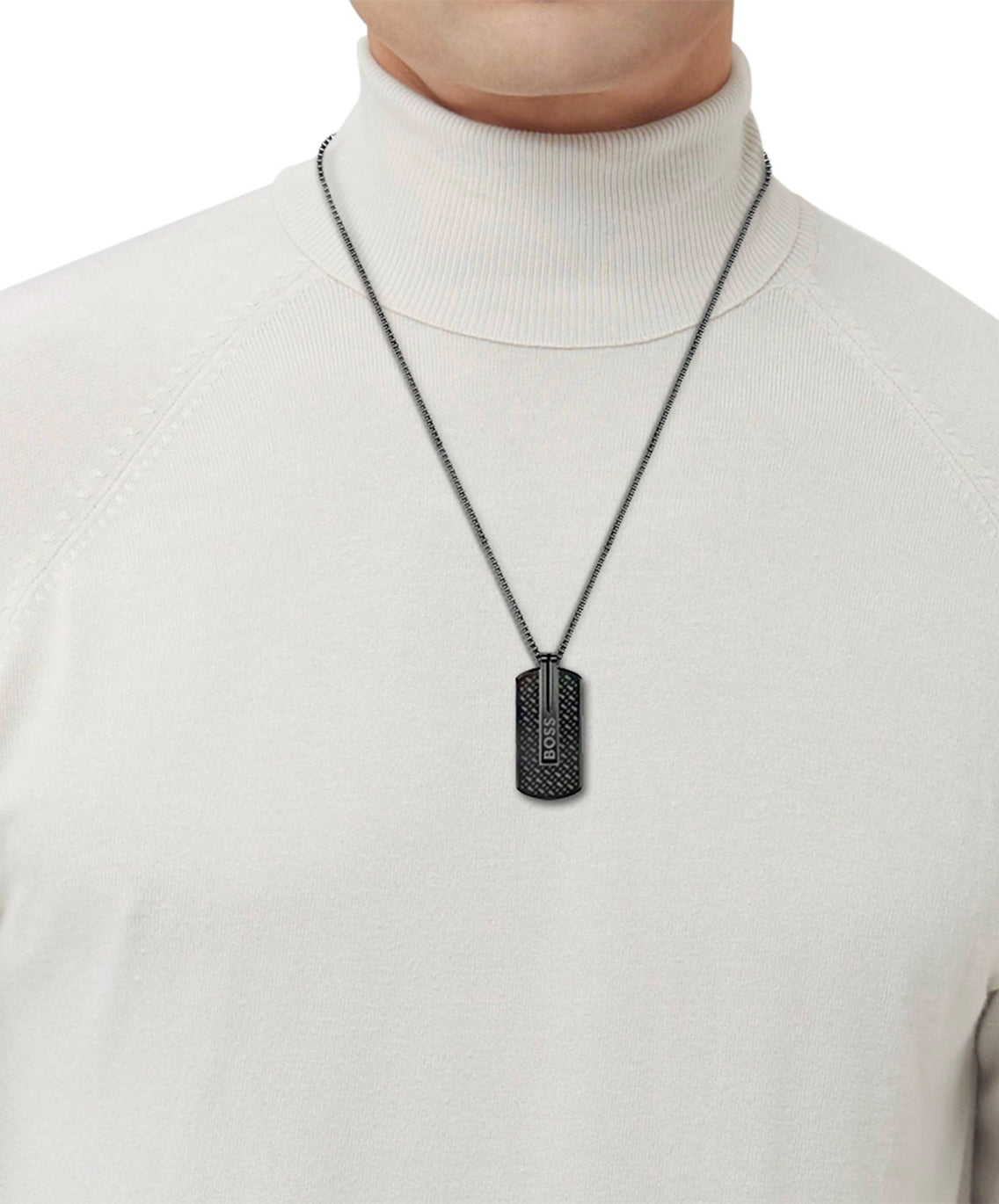 Boss Men's Black Orlado Pendant